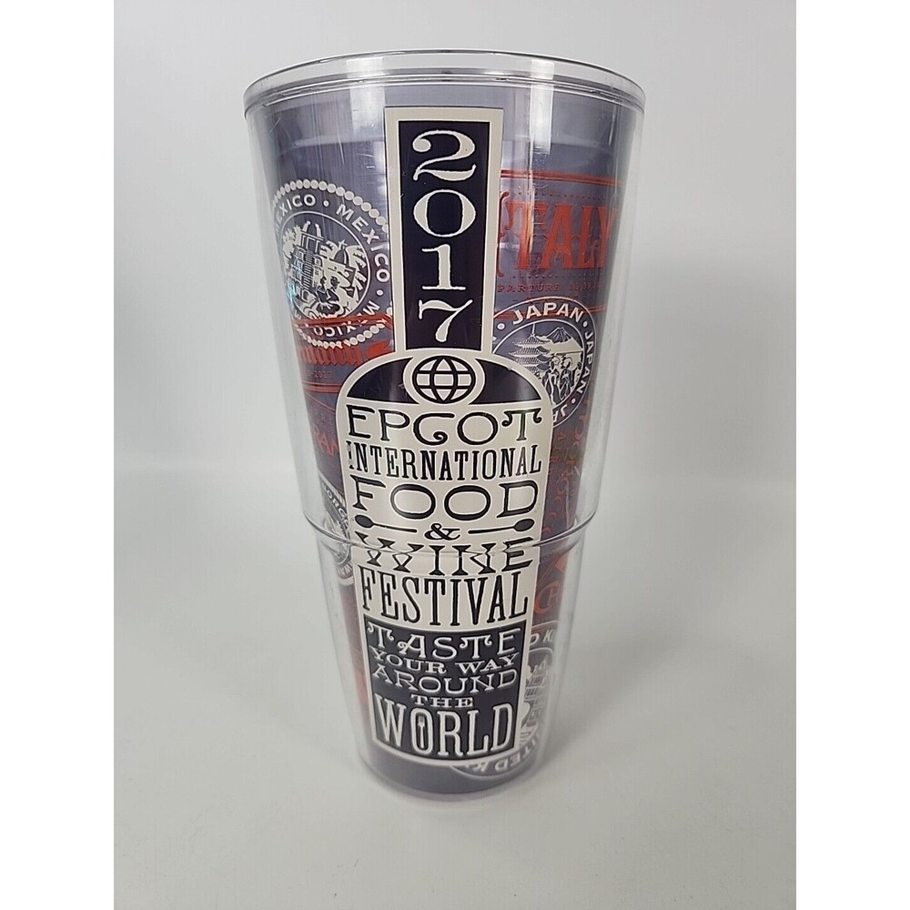 2017 Epcot International Food And Wine Festival 24oz Tervis Tumbler USA